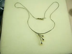 Collier - Kette 585 Gold mit 3 Brillanten 0,22 Carat Bild 2