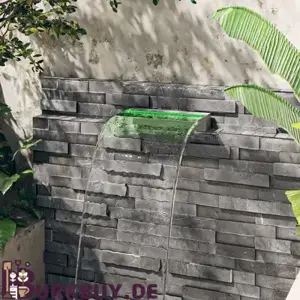 Wasserfall-Element aus Edelstahl mit RGB LEDs (Verschiedene Größen)