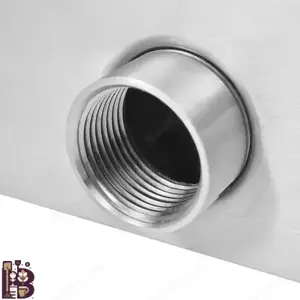 Poolelement   Schwalldusche aus Edelstahl 45x30x65cm Silbern Bild 6