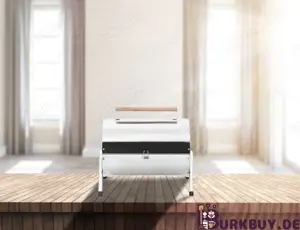 Tragbarer Campingrill Tisch-Holzkohlegrill aus Edelstahl