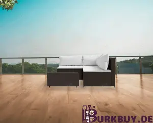 Garten-Lounge   Gartensofa 4Teilig aus Poly Rattan (Verschiedene Farben)
