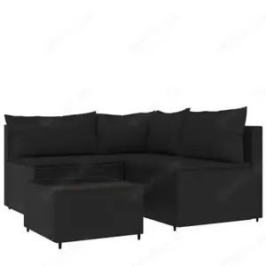 Garten-Lounge   Gartensofa 4Teilig aus Poly Rattan (Verschiedene Farben) Bild 6