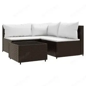 Garten-Lounge   Gartensofa 4Teilig aus Poly Rattan (Verschiedene Farben) Bild 2