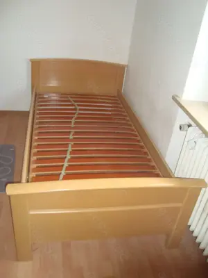 bett 1x2 meter, lattenrost hochklappbar, zerlegbar