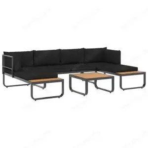 Garten-Lounge-Set aus Aluminium & WPC (4Teilig) Bild 2