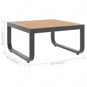 Garten-Lounge-Set aus Aluminium & WPC (4Teilig) Bild 10