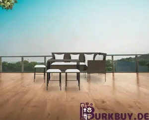 Garten-Sofa-Lounge 5 Teilig aus Poly Rattan (Verschiedene Farben)