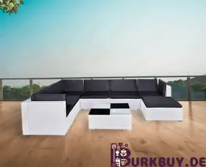 Garten-Lounge   Gartensofa 8Teilig aus Poly Rattan (Verschiedene Farben)