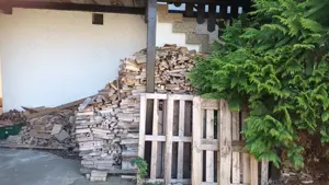 Brennholz geschnitten, vorwiegend Hartholz, ca. 5 qm