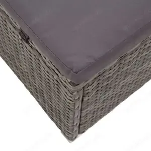 Sonnenliege mit Sonnenschutz und Auflage (Verschiedene Farben) Bild 8