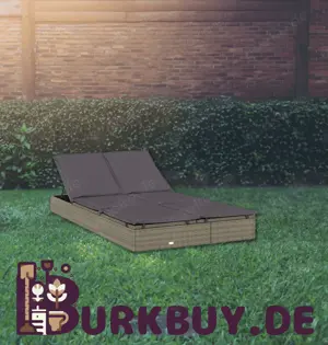 Gartenbett   Doppelliege aus Poly Rattan