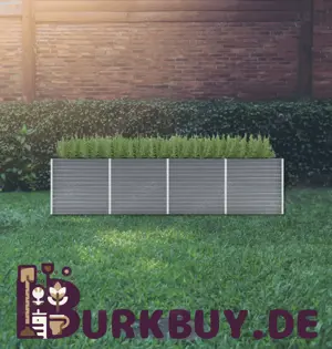 Garten-Hochbeet Grau 80cm Breit (Verschiedene Größen)