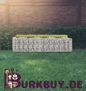 Gabionen Hochbeet mit Hochbogen 100cm Breit (Verschiedene Größen)