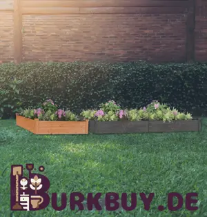 Hochbeet aus massivem Tannenholz 120cm Breite (Verschiedene Längen Farben)