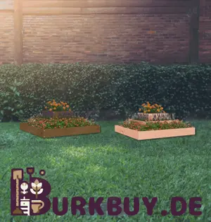 Pflanzenkübel aus massivem Kiefernholz 110x110x27cm (Verschiedene Farben)