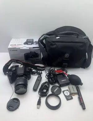  Canon EOS 500D Kamera + 18-55mm IS Objektiv DSLR Foto Camera Kit   Händler!