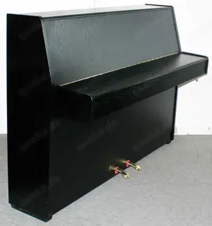 Klavier Hupfeld 108, Eiche schwarz satiniert, Baujahr 1979, 5 Jahre Garantie Bild 2