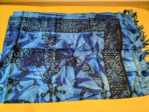 Verschiedene Lunghis Sarongs Pareos Wickeltücher Dekotücher (Neuware) mit Fransen L od. XL Bild 2