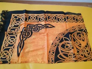 Verschiedene Lunghis Sarongs Pareos Wickeltücher Dekotücher (Neuware) mit Fransen L od. XL Bild 5