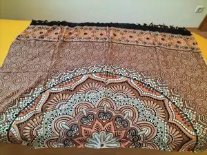 Verschiedene Lunghis Sarongs Pareos Wickeltücher Dekotücher (Neuware) mit Fransen L od. XL Bild 9