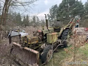 Traktor mit Bagger DDR IFA CCCP Bastle