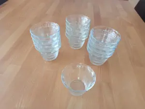 10 Dessertschale Glasschale Schüssel Glas 8,5 cm Durchmesser Kerzenhalter neu unbenutzt
