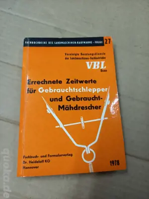 Zeitwert Schlepper Mähdrescher 1978