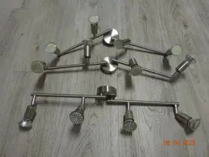 Deckenleuchte Edelstahl  3X ( Inklusive Leuchtmittel )