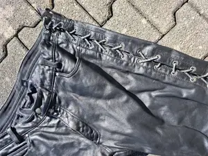 Motorrad Lederhose mit Schnürung Größe XXL 