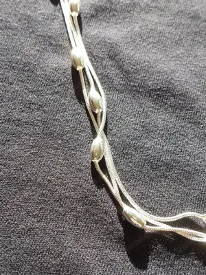 Zweiteiliges Schmuckset: Silberkette + Silberarmband Bild 2