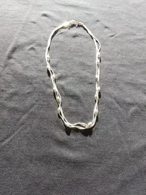 Zweiteiliges Schmuckset: Silberkette + Silberarmband Bild 3