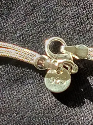 Zweiteiliges Schmuckset: Silberkette + Silberarmband Bild 4