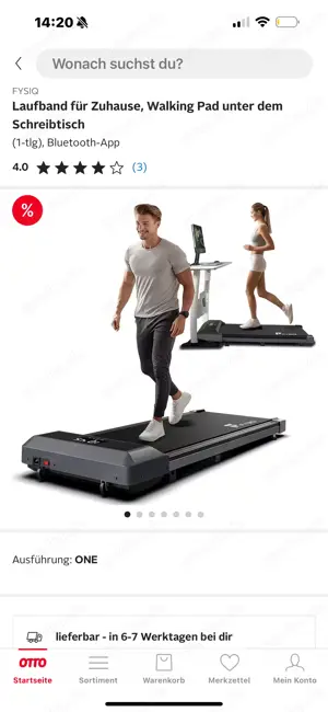 Laufband 8 Monate alt