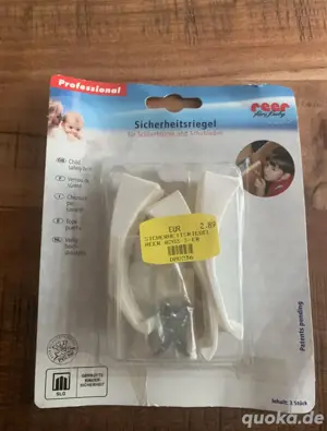 3 Sicherheitsriegel für Schränke und Schubladen OVP