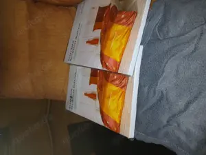 2 Garnituren Satin Bettwäsche Orange braun neu ovp 