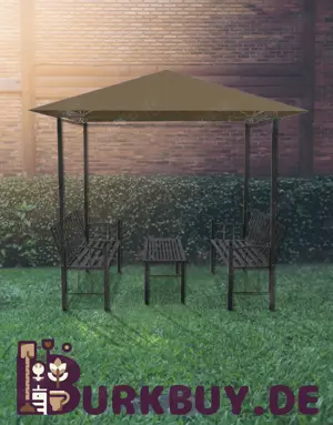 Gartenpavillon mit Tisch und Bänken 2,5x1,5x2,4m (Verschiedene Farben)