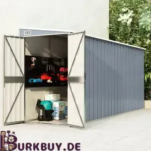 Wand-Geräteschuppen 118x382x178cm (Verschiedene Farben)