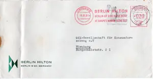 (0118) BERLIN  alter AFS Hotel Hilton 16.6.61