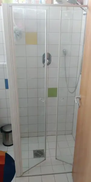 Duschkabine weiß B 90 cm, Tiefe 75 cm, Höhe 185 cm