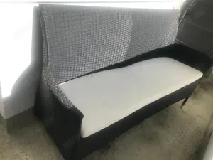 Gartenbank Rattan Kunststoff 