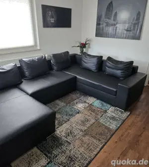 Wohnlandschaft mit Schlaffunktion und Bettkasten 
