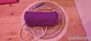 Handtasche Tasche Violett 
