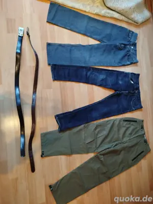 Herren Gürtel und Hosen größe 27W L32 und M 