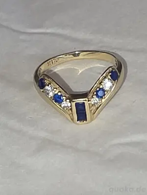 1 Echt goldenen Ring 585 g 14 Karat zu Verkaufen