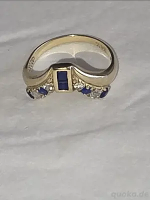 1 Echt goldenen Ring 585 g 14 Karat zu Verkaufen