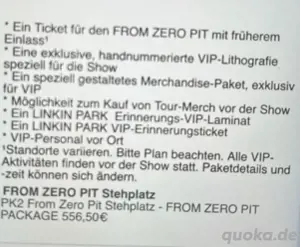 2 x Linkin Park Hannover From Zero PIT  Bild 3