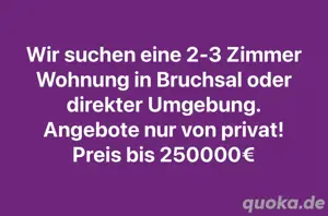 Suche 2-3 zimmerwohnung zum kaufen