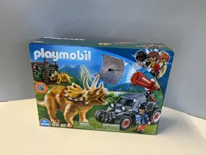 PLAYMOBIL Dinos 9434 Offroader mit Dino-Fangnetz   Abenteuer pur für kleine Entdecker!  OVP
