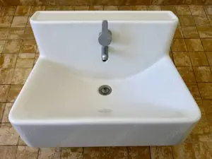 IKEA  NN Design 70er Jahre Waschtisch Waschbecken 60 x 45 cm weiß - guter Zustand