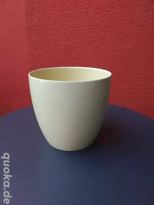 Große beiger Blumenübertopf 